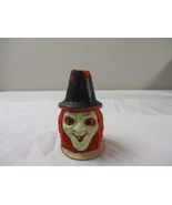 Vintage Gurley Halloween Large Witch Face Wax Candle 4.5'' tall - $39.59