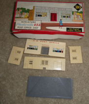 Vintage Plasticville HO Scale Post Office Building Kit Complete in Box 2407 - £20.61 GBP