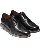 Mens COLE HAAN Shoes OriginalGrand Wingtip Oxford Lace up Comfort C26470 Black - $224.11 CAD