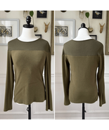 OGL Move Sensation Tencel Wool Semi Sheer Shoulder Olive Green Brami Lon... - $539.55 MXN
