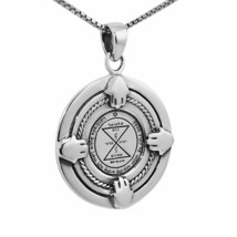 King Solomon Seal Anhänger Neu passendes Amulett Talisman Silber Jeru M - £86.90 GBP