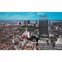 Boston Skyline Birds Eye View Aerial John Hancock Tower MA Postcard - $5.95