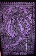Traditional Jaipur Tie Dye Dragon Wall Art Poster, Celtic Wall Decor, Bo... - $9.99