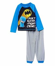 DC Comics Batman Boys&#39; Toddler I Don&#39;t Sleep, I Fight Crime Pajama Set, ... - $9.74
