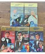 Lot of 5 James Bond 007 Movies VHS Tape CollectionSealed Roger Moore - $28.04