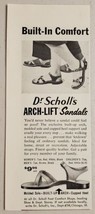 1959 Print Ad Dr Scholl&#39;s Arch-Lift Sandals Built-In Comfort Chicago,Ill... - $8.98