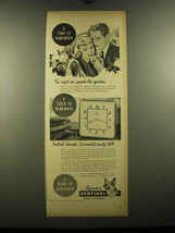 1948 Ingraham Sentinel Liberator Clock Ad - A time to remember - £14.54 GBP