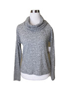 New BP Top Womens Size Small Gray Heather Long Sleeve Cozy Ribbed Turtle... - $329.65 MXN