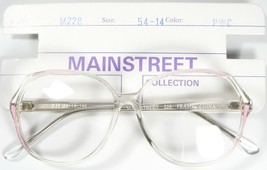 NEW MAINSTREET M228 PWC /PINK WHITE CLEAR EYEGLASSES GLASSES FRAME 54-14mm - €15,25 EUR