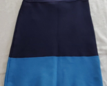 BCBG Max Azria Blue Striped Skirt Size XS Elastic Waist Rayon Nylon - £11.81 GBP