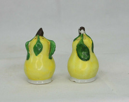 Vintage Set Of Ceramic Hand Painted Yellow Pears Salt And Pepper Shakers  - £10.50 GBP
