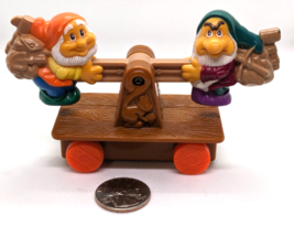 Disney Snow White &amp; The Seven Dwarfs Mine Train Rail Car Teeter Totter Movement - £4.40 GBP