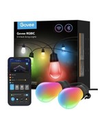 Govee Outdoor String Lights H7020 48ft RGBIC  Multicolor Lynx Dream Dimm... - $39.59