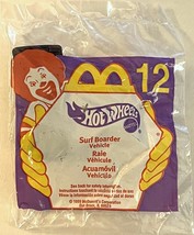Vintage 90s McDonalds Happy Meal Hot Wheels Toy, Surf Boarder Vehicle #12 - £3.98 GBP