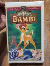 Bambi: 55th Anniversary Walt Disney&#39;s Masterpiece (VHS, Limited Edition) - £3.88 GBP