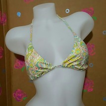 Victoria Secret White Paisley Floral Bikini Top M - £17.62 GBP