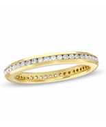 Round Cubic Zirconia Eternity Channel Band - €17,04 EUR