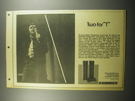 1974 Shure Microphones Advertisement - Tom T. Hall - Two for T - £14.50 GBP
