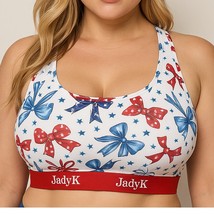 JadyK Arya Racerback USA Collection Patriotic Bows 1x/2x - $52.84 CAD