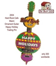 Hard Rock Cafe 2004 Miami Ornament Guitar Holiday Trading Pin - $14.95