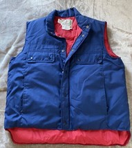 Vintage Sears Goose Down Puffer Vest Fieldmaster Mens XLTall   Hiking Hunting - £18.40 GBP