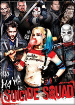 Suicide Squad Movie Harley Quinn with Group Red Logo Refrigerator Magnet NEW - £3.07 GBP