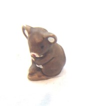  Miniature Handpainted Mouse Brown Sitting figure 1 1/4 inches - $10.99