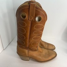 ACME Western 4607 Cowboy Boots Mens Size 8.5 D Light Brown USA - $29.69
