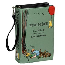 Green Vinyl Winnie The Pooh Book Handbag Clutch Purse Crossbody Bag A.A.... - $49.49