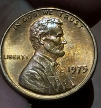 1975 Lincoln Penny. No Mint Mark. - £3.91 GBP