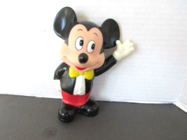 MICKEY MOUSE BANK VINYL COATED 5.75&quot;H WITH STOPPER - $2.92
