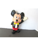 MICKEY MOUSE BANK VINYL COATED 5.75&quot;H WITH STOPPER - $54.58 MXN
