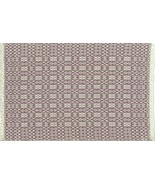 Artisan Handwoven Dollhouse Rug 6&quot;x9&quot; Lavendar #1, Cotton - £51.83 GBP