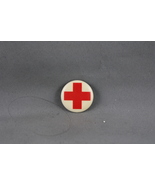 Vintage Red Cross PIn - Classic Red Cross on White - Metal Pin  - £11.79 GBP