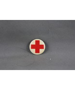 Vintage Red Cross PIn - Classic Red Cross on White - Metal Pin  - $15.00