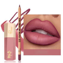 1set Matte lip gloss and lip liner pen set, Long-lasting, Waterproof! - $5.94+