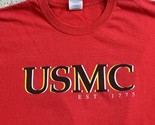 USMC XL United States Marine Corps Red T-Shirt PT GYM - £15.48 GBP