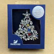 2006 Swarovski Rockefeller Center Christmas Tree Brooch Dress Pin Boxed - £151.68 GBP