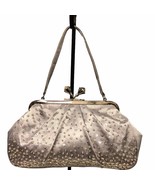 Kate Landry silver sequin clutch bag 10” x 5” evening bag - $595.36 MXN