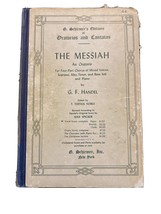The Messiah An Oratorio Four Part Chorus of Mixed Voices Hardcover Music... - £4.88 GBP