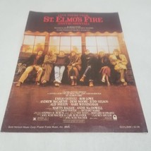 Love Theme from St. Elmo&#39;s Fire by David Foster 1985 Sheet Music - £4.76 GBP