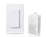 Wireless Light Switch And Receiver Kit, Detachable Remote Control Wall S... - £27.30 GBP