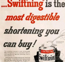 1953 Swift Shortening Swift&#39;ning Lard Baker Advertisement Baking DWLL4 - $29.99