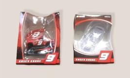 Kasey Kahne #9 NASCAR Trevco Christmas Ornaments Set Of 2 Red &amp; Clear - £6.35 GBP