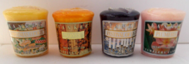 4 YANKEE CANDLE Votive Assorted Scents Christmas Cookie/Plum/Harvest/Fes... - £11.82 GBP