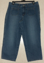 EXCELLENT WOMENS VENEZIA JEANS DISTRESSED CROPPED BLUE JEANS   SIZE 16 - £26.12 GBP