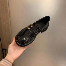 Round Toe Platform Loafers - $123.99