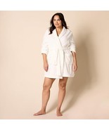 Amazon Essentials Women&#39;s Mid-Length Plush Robe Plus Size 1X White Soft - $477.06 MXN