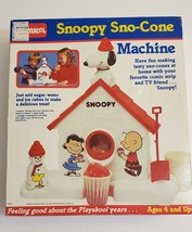 Vtg Peanuts Snoopy Sno Cone machine shaved ice Playskool 1986 complete w... - $27.99