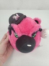 Milwaukee Brewers 7&quot; PINK Animal Monster Head Plush Forever Collectibles RARE! - £18.88 GBP